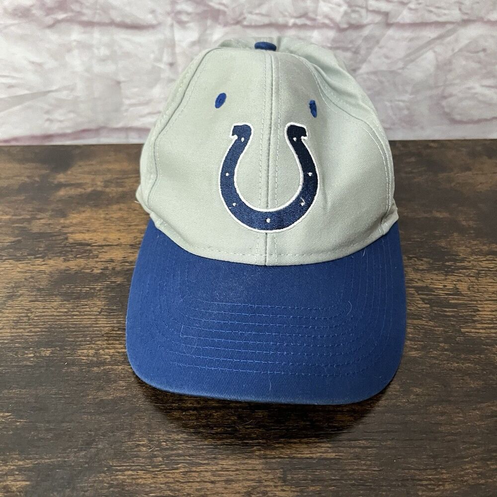 Indianapolis Colts Reebok Hat Cap NFL Blue Gray Adjustable Strapback